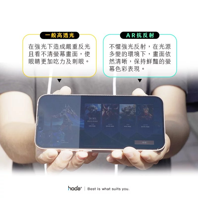 hoda 德國萊因認證抗藍光AR抗反射滿版玻璃保護貼 附無塵太空艙貼膜神器 適用iPhone17 16 15 14 13-細節圖6