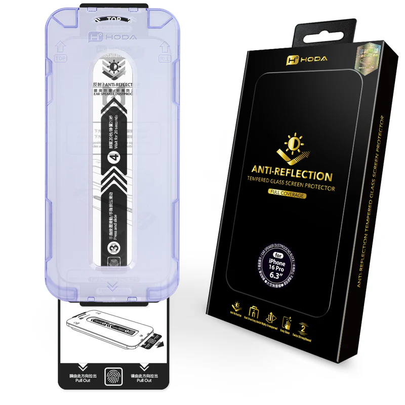 hoda AR抗反射玻璃保護貼附無塵太空艙貼膜神器 適用iPhone17 16 15 14 13 12 11系列-規格圖10