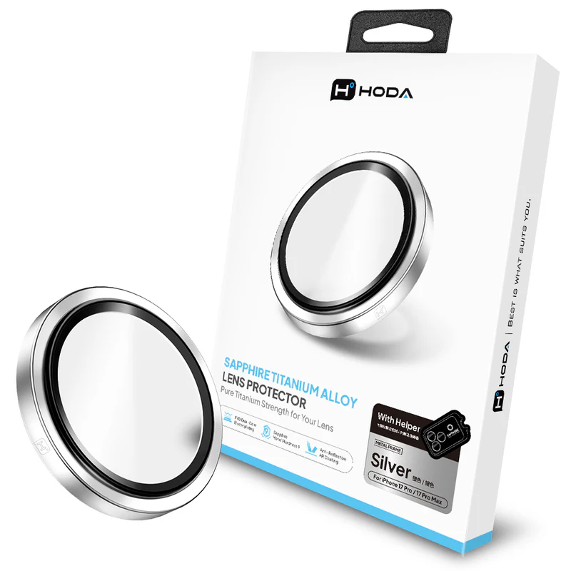 hoda 藍寶石鏡頭保護貼 iPhone 17 /16 系列適用，金屬框設計，燒鈦工藝-規格圖10