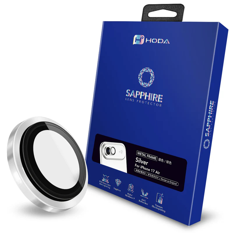 hoda 藍寶石鏡頭保護貼 iPhone 17 /16 系列適用，金屬框設計，燒鈦工藝-規格圖10
