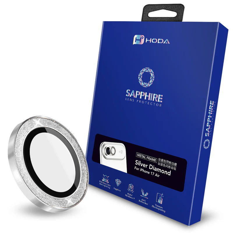 hoda 藍寶石鏡頭保護貼 iPhone 17 /16 系列適用，金屬框設計，燒鈦工藝-規格圖10