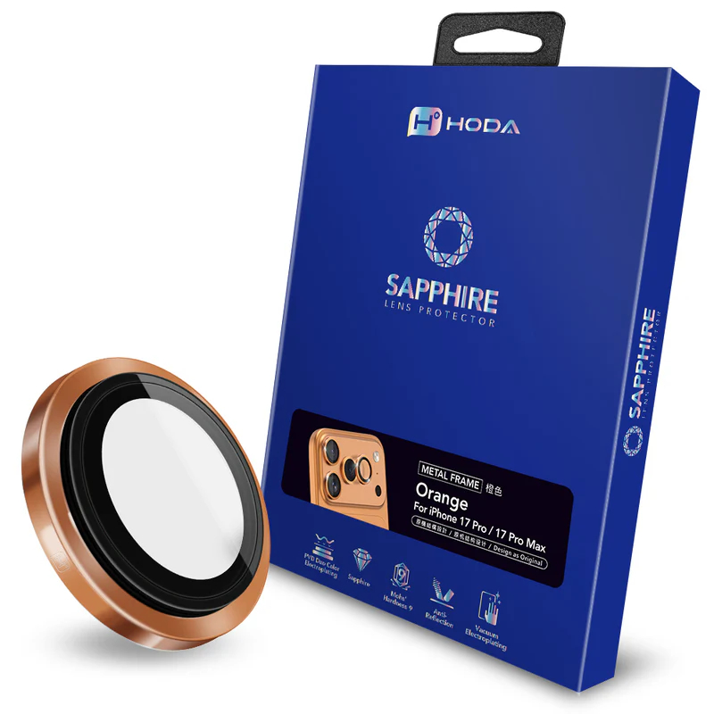 hoda 藍寶石鏡頭保護貼 iPhone 17 /16 系列適用，金屬框設計，燒鈦工藝-規格圖10
