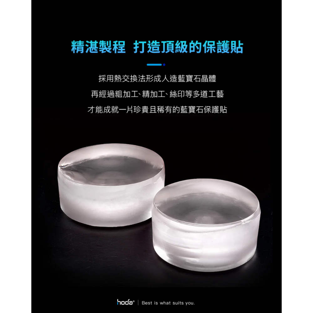 hoda 藍寶石鏡頭保護貼 iPhone 15/14 系列適用，金屬框設計，燒鈦工藝-細節圖5