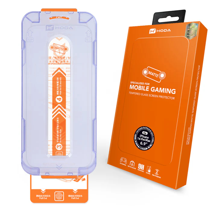 hoda 手遊專用霧面磨砂防眩光滿版玻璃保護貼附無塵太空艙貼膜神器 iPhone17 16 15 14 13 12 11-規格圖9