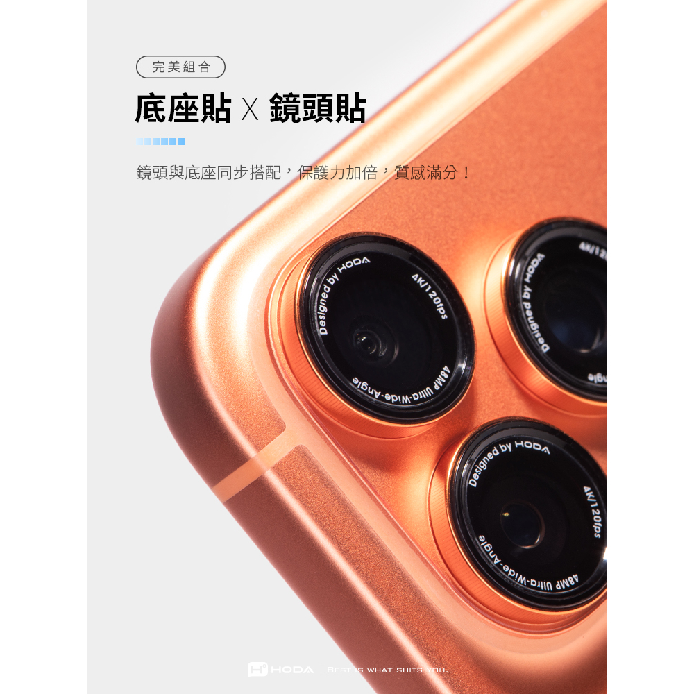 HODA iPhone 17 Pro / Pro Max 滿版鏡頭底座貼 + 霧面背貼-細節圖8
