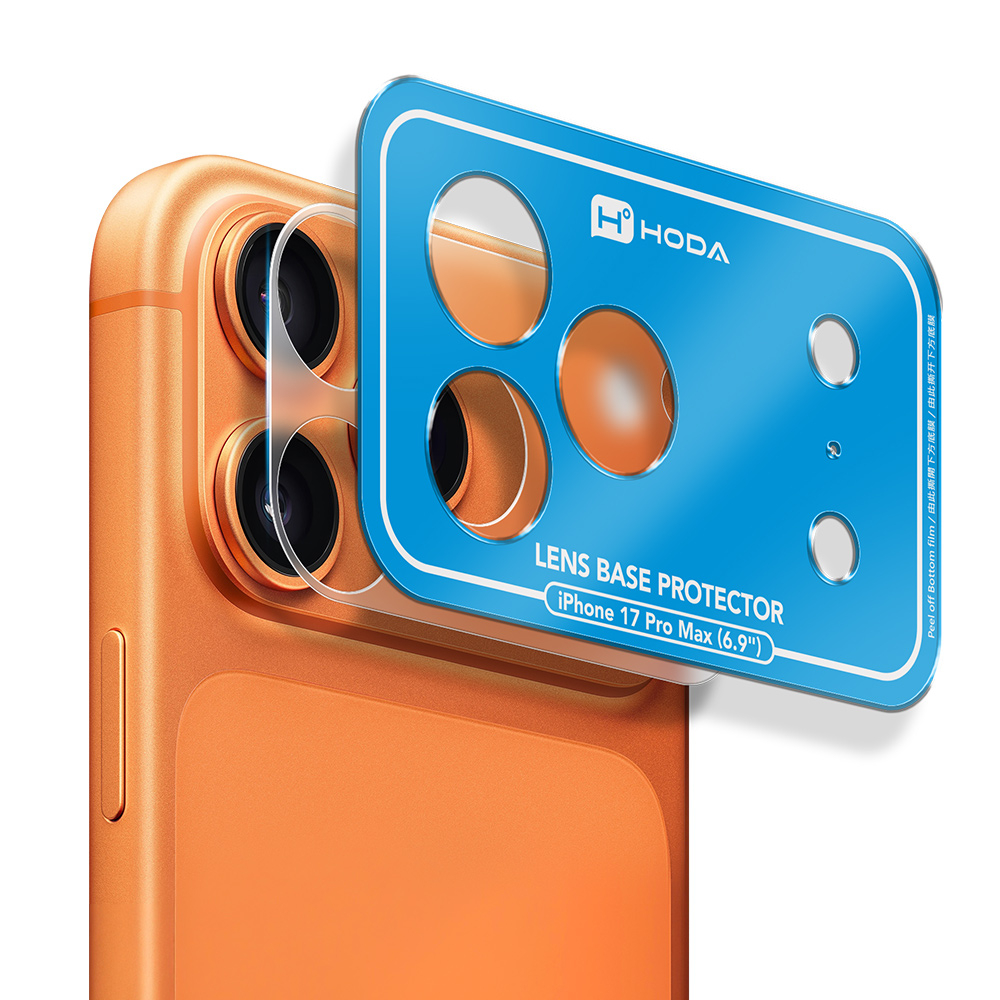HODA iPhone 17 Pro / Pro Max 滿版鏡頭底座貼 + 霧面背貼-規格圖9