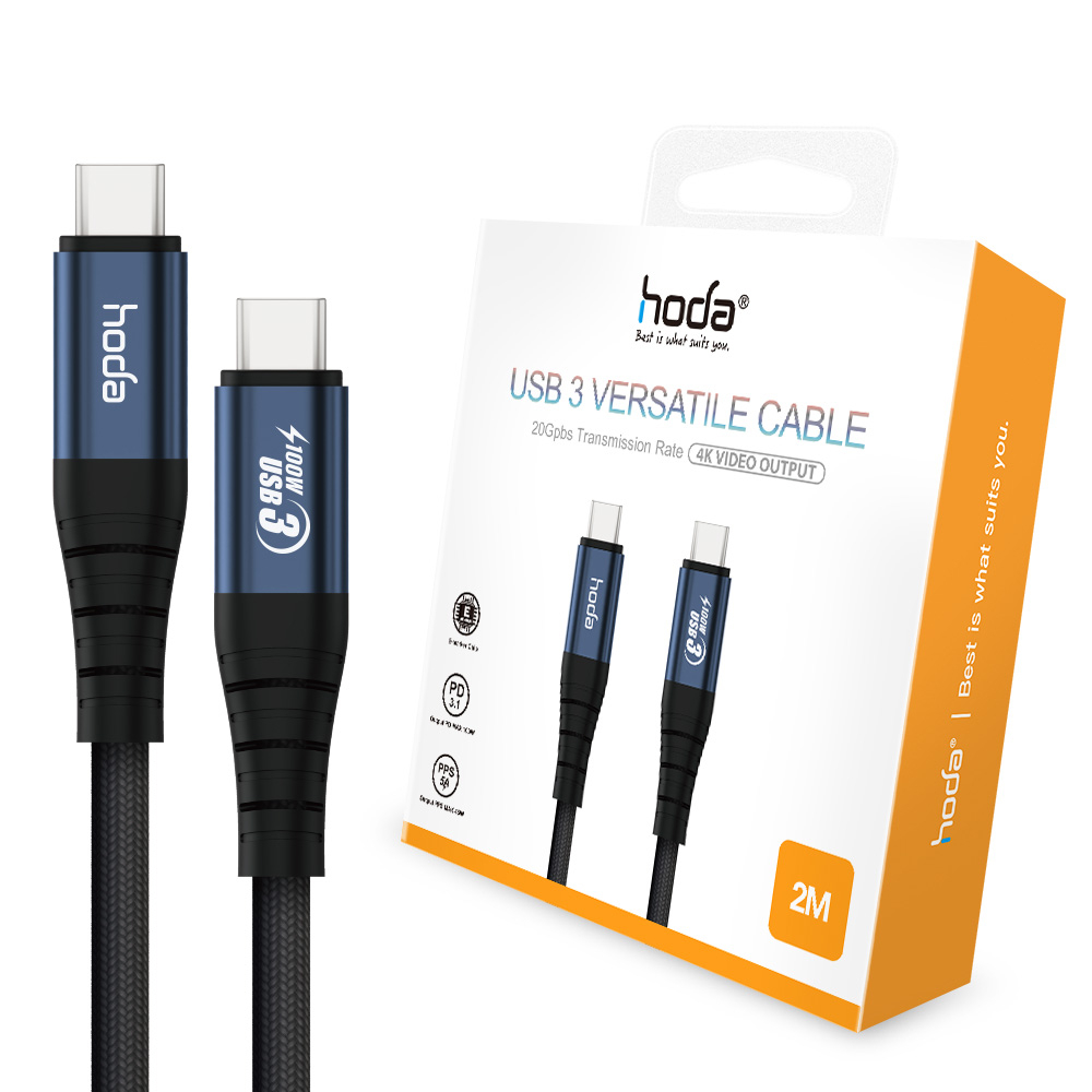 hoda TYPE-C PD 100W/60W W3 W4尼龍編織快速充電傳輸 適用 iPhone 17 16 15-規格圖9