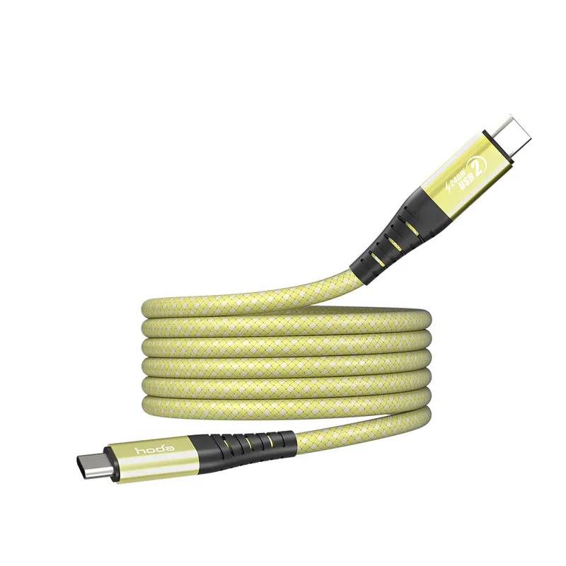 HODA USB-C to C / USB-C to Lightning 磁吸收納編織快充線 1.2m/2m-規格圖9