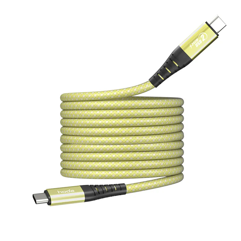 HODA USB-C to C / USB-C to Lightning 磁吸收納編織快充線 1.2m/2m-規格圖9