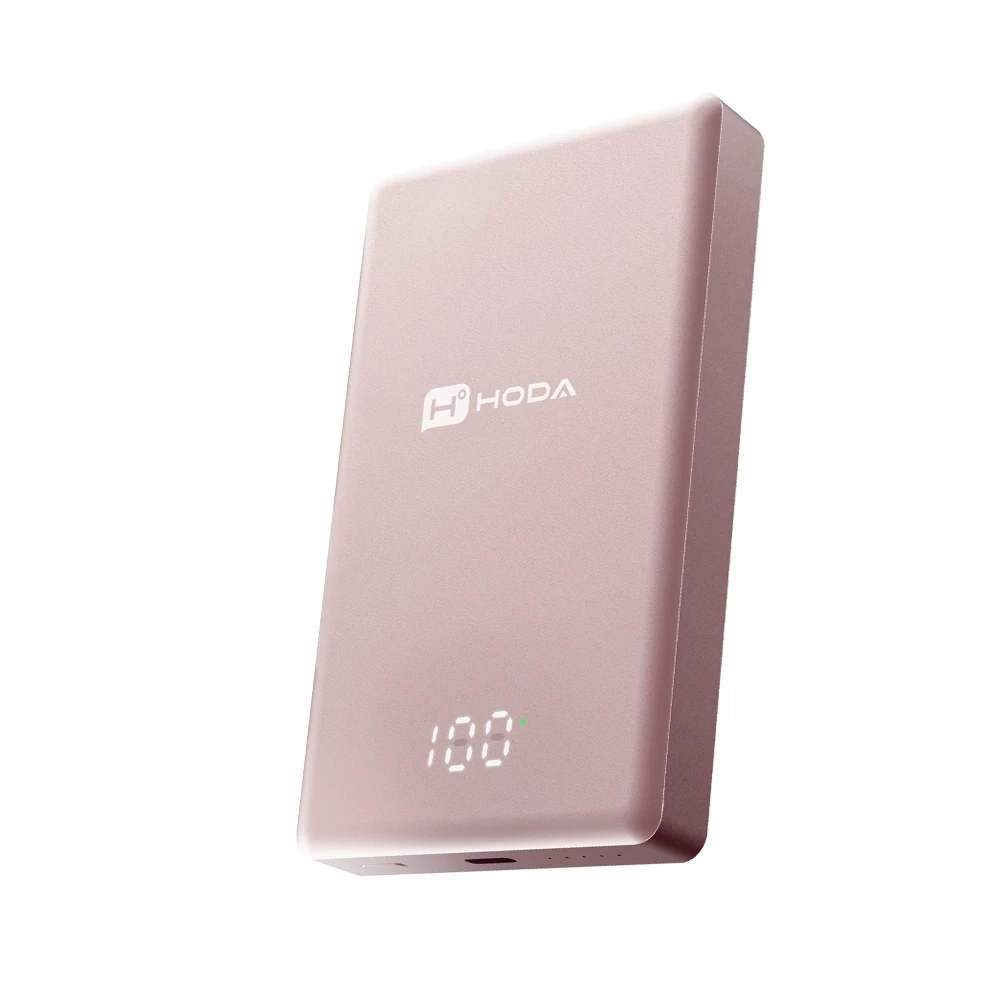 隔日到貨hoda Magnetic Wireless 鋁合金超薄行動電源 5000mAh 10000mAh 快充 行動充-細節圖5