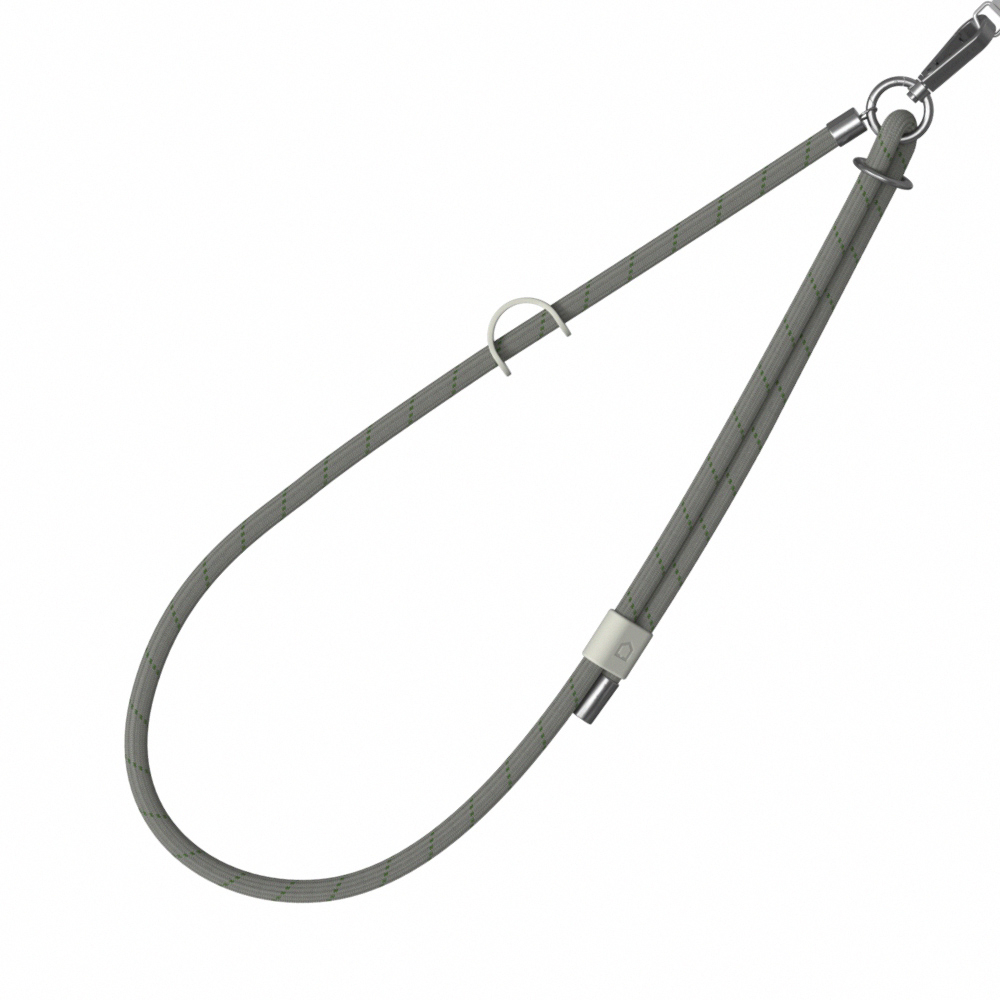 背帶掛繩-編織極致灰