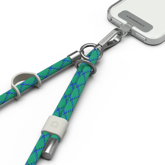 背帶掛繩-編織草原綠