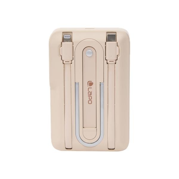 【LaPO】Qi2 15W磁吸無線充行動電源 Wh可上飛機 小電流快充 指環手機支架 bsmi認證 LPB-Qi20-細節圖3