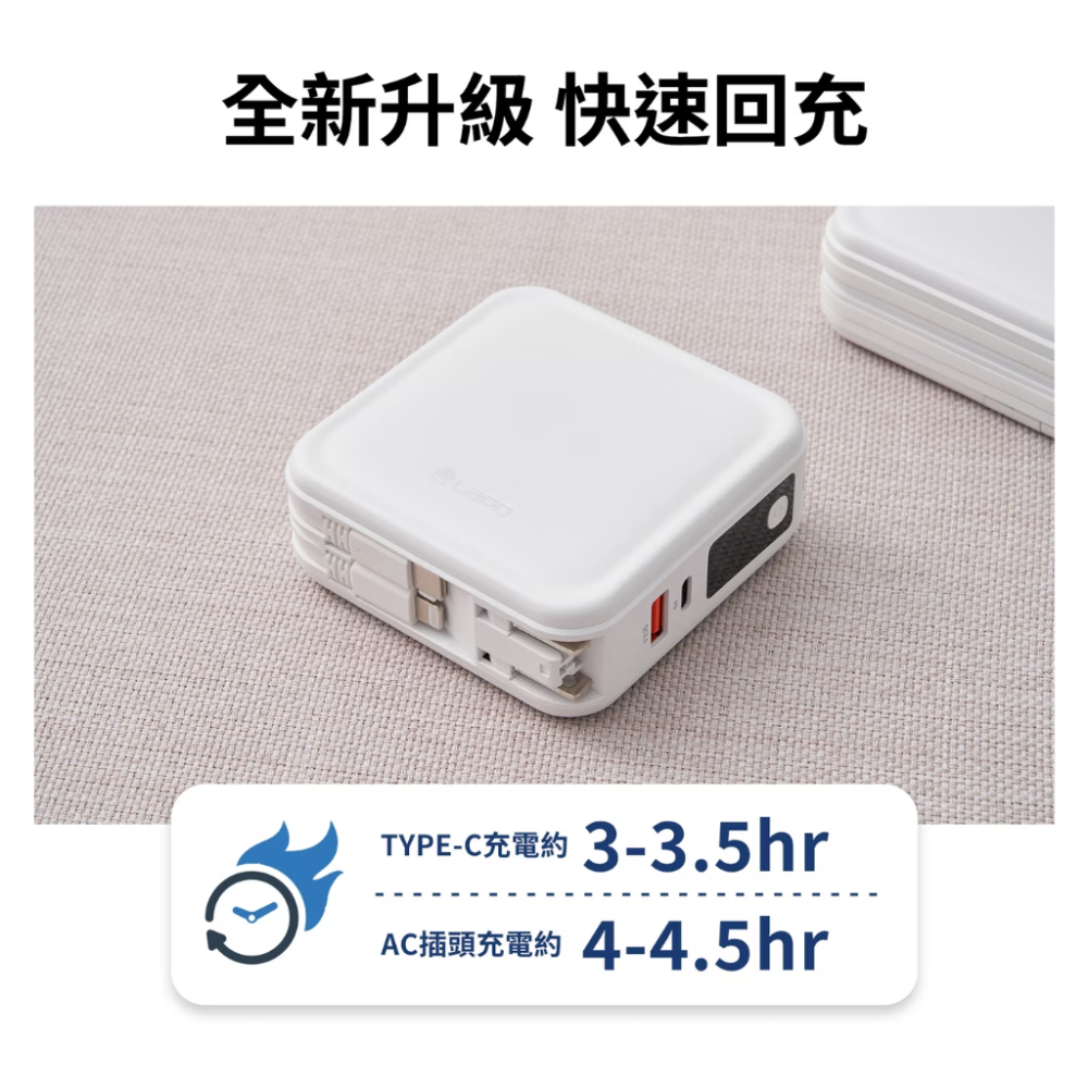 3.5代 松下電芯 LaPO 第三代 超進化八合一 10000mAh 無線快充行動電源 WT-08 多功能行動電源-細節圖6