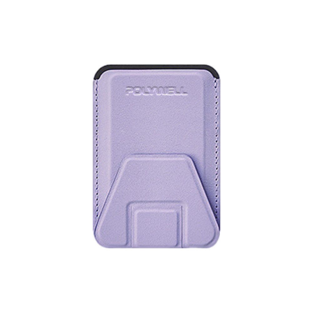 POLYWELL 磁吸式手機支架 Magsafe 卡夾 卡包 折疊式 皮革質感 適用iPhone 寶利威爾 台灣現貨-規格圖9