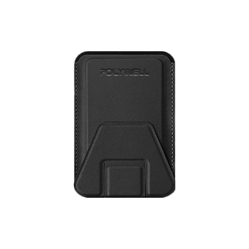 POLYWELL 磁吸式手機支架 Magsafe 卡夾 卡包 折疊式 皮革質感 適用iPhone 寶利威爾 台灣現貨-規格圖9