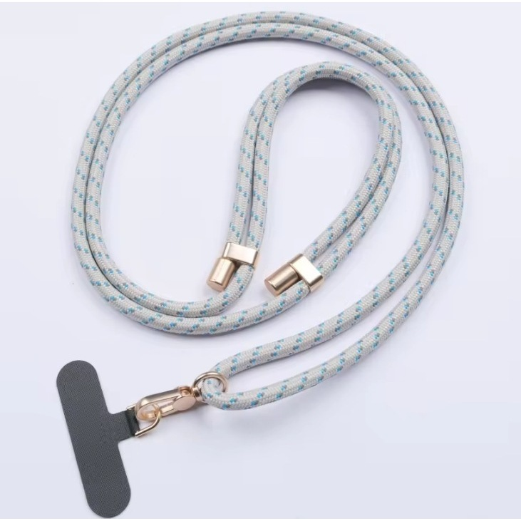 POLYWELL 手機掛繩2.0 消光黑 霧面金 高質感 編織掛繩 掛片 手機掛繩 吊飾 掛繩夾片 墊片 掛繩-規格圖9