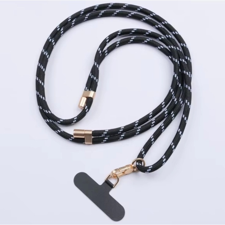 POLYWELL 手機掛繩2.0 消光黑 霧面金 高質感 編織掛繩 掛片 手機掛繩 吊飾 掛繩夾片 墊片 掛繩-規格圖9