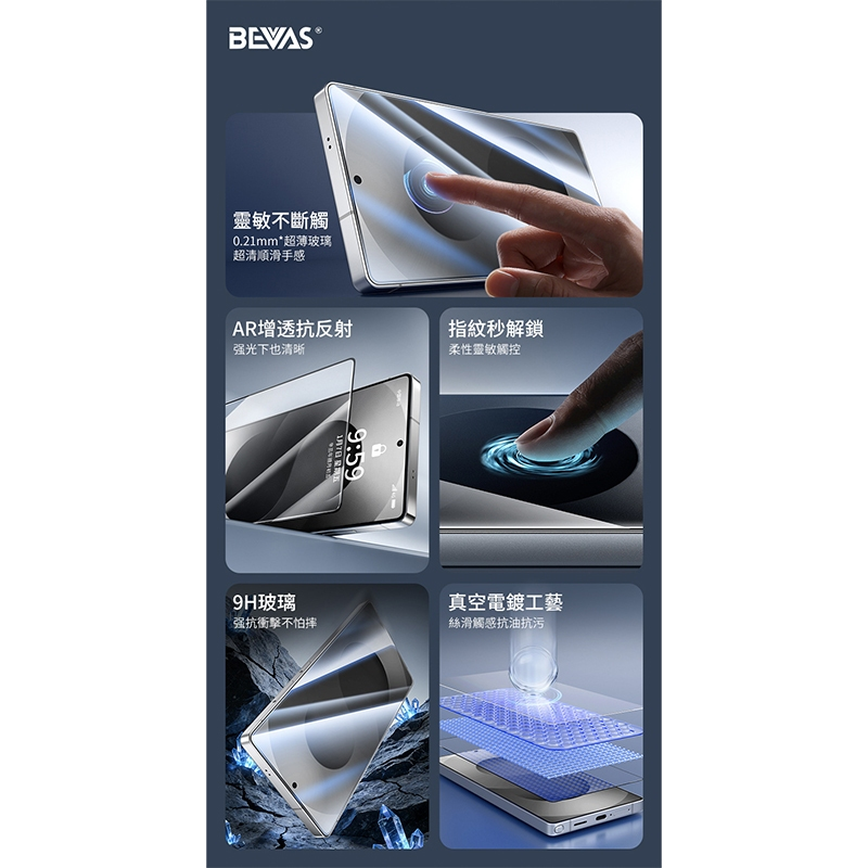 BEVAS Samsung 三星 Galaxy S26 鋼化玻璃保護貼 抗藍光/透明/防窺 太空艙-細節圖6