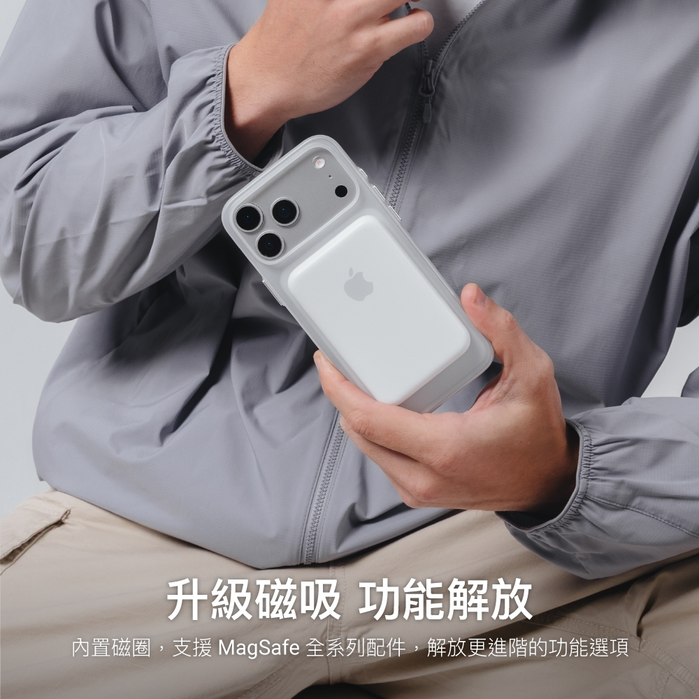 MAGEASY Lyte 極輕薄霧透磁吸手機殼 iPhone 17系列 支援MagSafe系列-細節圖7