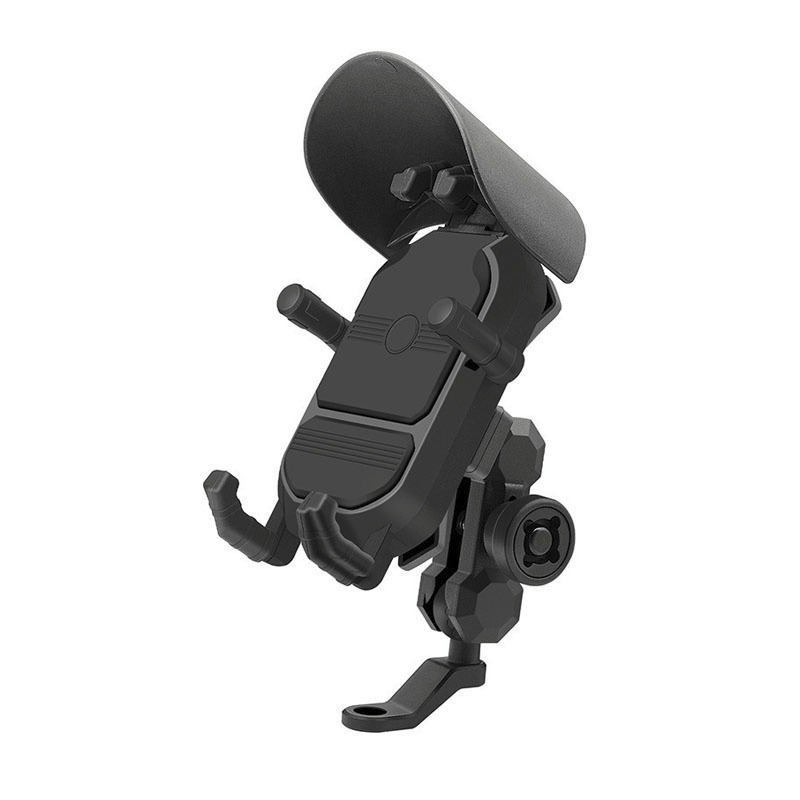 隔日到貨~機車手機支架 防震 八爪減震帶防盜 六爪 手機架 遮陽 擋雨 摩托車 支架 外送必備 防震支架-規格圖8