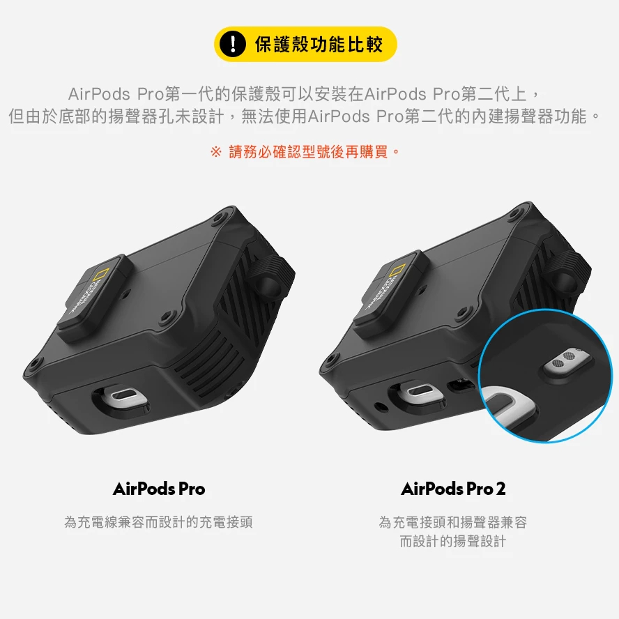 國家地理 National Geographic｜『現貨』AirPods Pro 3/1 2 3 自動開蓋 磁吸 耳機殼-細節圖8