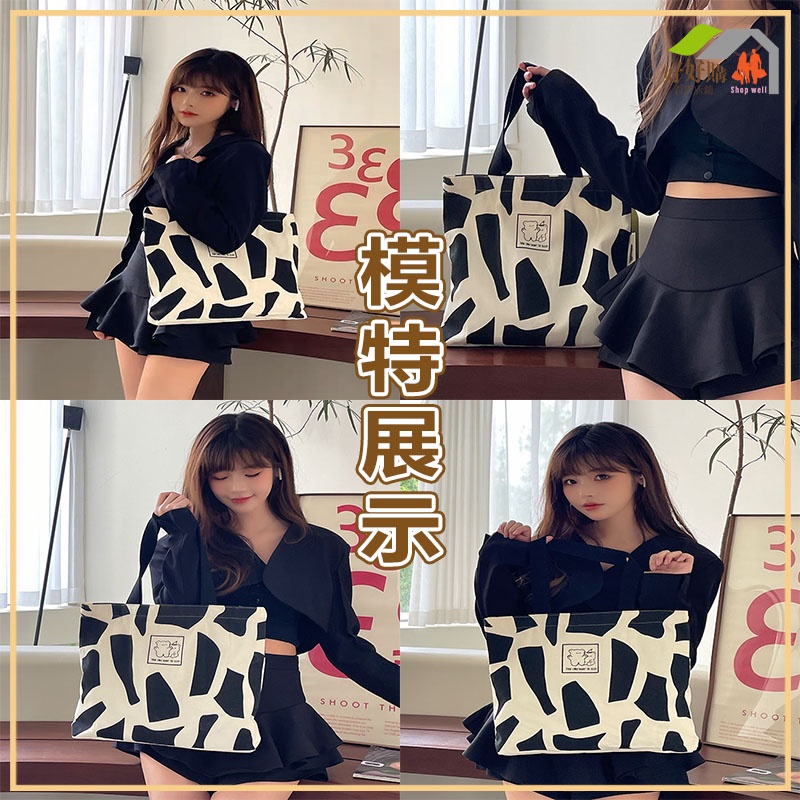 帆布袋 帆布包 包包 側背包 肩背包 手提袋 手提包 補習袋 女生包包 帆布手提袋 單肩包 環保袋 帆布托特包 購物袋-細節圖7