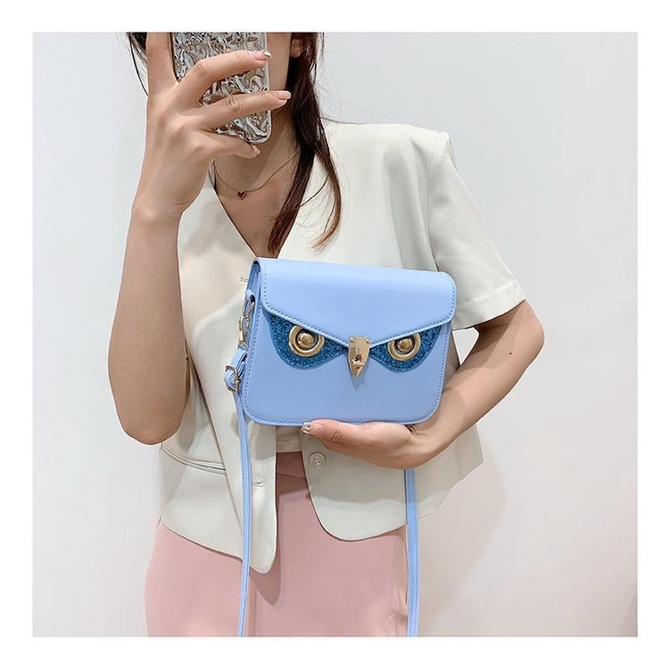 韓版卡通 搞怪貓頭鷹包 適合逛街約會上班 朋友學生同事聚會首選 現貨在台 放化妝用品 手機 筆 送禮兩相宜-細節圖7