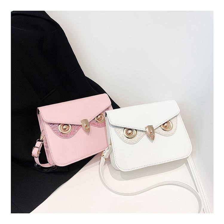 韓版卡通 搞怪貓頭鷹包 適合逛街約會上班 朋友學生同事聚會首選 現貨在台 放化妝用品 手機 筆 送禮兩相宜-細節圖8