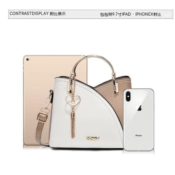 拼接包單肩包手提包斜背女包2023新款手機單肩女士包 包包女大容量流量包斜背女包女用手提包台灣現貨-細節圖2