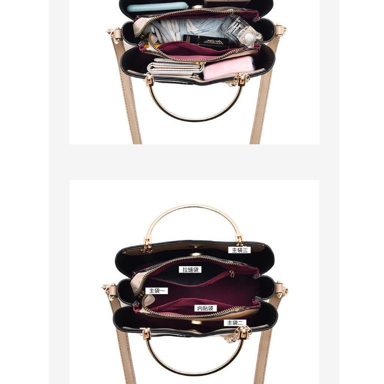拼接包單肩包手提包斜背女包2023新款手機單肩女士包 包包女大容量流量包斜背女包女用手提包台灣現貨-細節圖8
