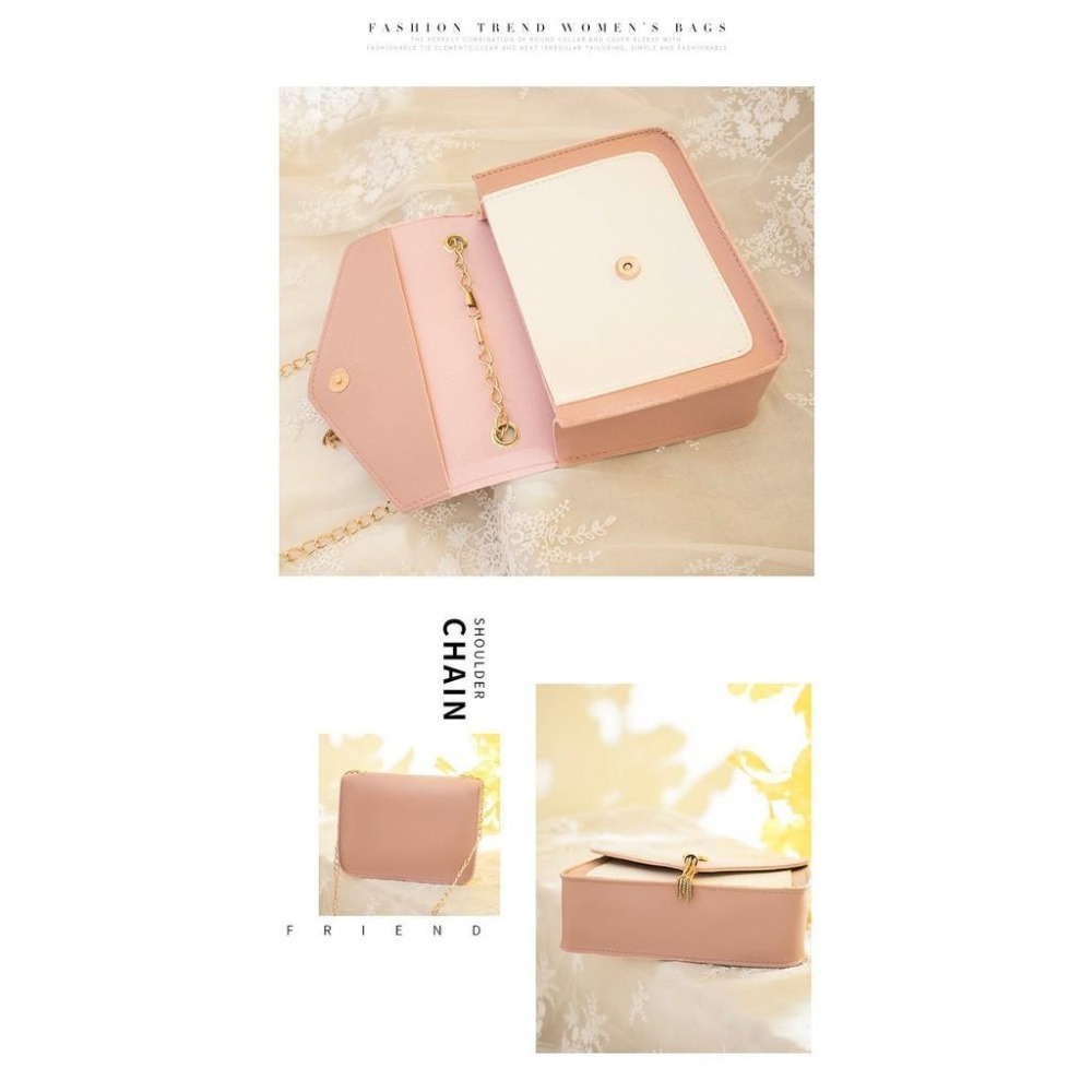 馬卡龍  側背包女斜背包 小方包 單肩手機包 鏈條小包 生日禮物 可愛側背包 斜背包 小廢包 肩帶可調-細節圖7