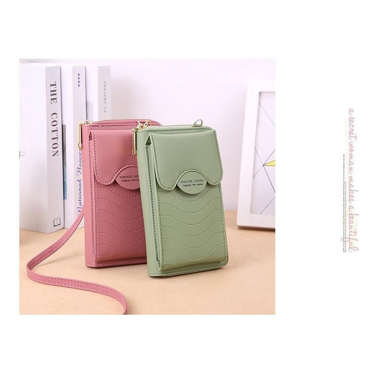 新款大容量手機包 單肩斜挎 拉鍊包 多功能長款手拿包 女士錢包 觸控手機包 單肩斜挎 零錢包 裝手機小包包 時尚鑰匙包-細節圖2