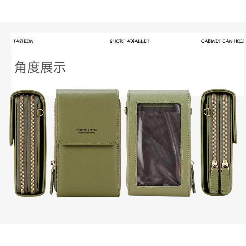 手機零錢包多層手機包 時尚包包女 韓版斜挎單肩包 手機零錢包 可放得下6.5吋手機 手機包斜背 觸控手機包4卡位-細節圖8