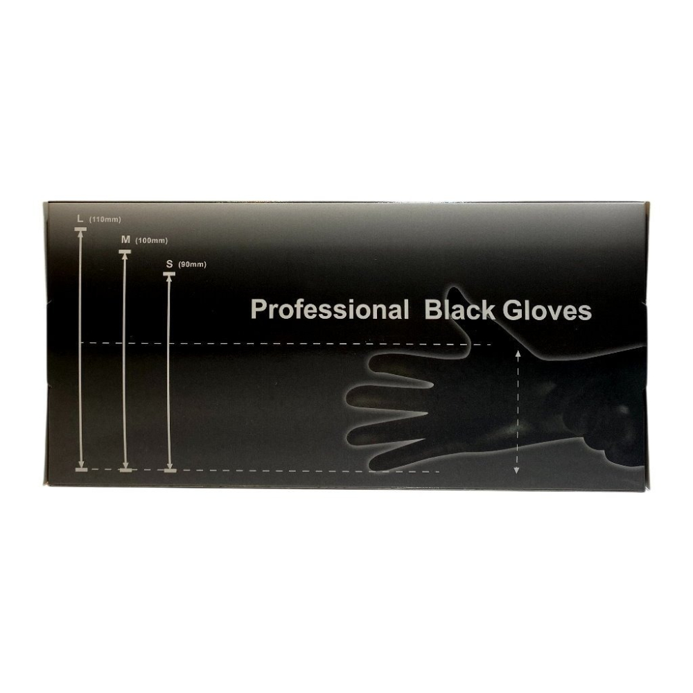 (推薦款)加長型黑色乳膠染髮手套(20入)-細節圖3