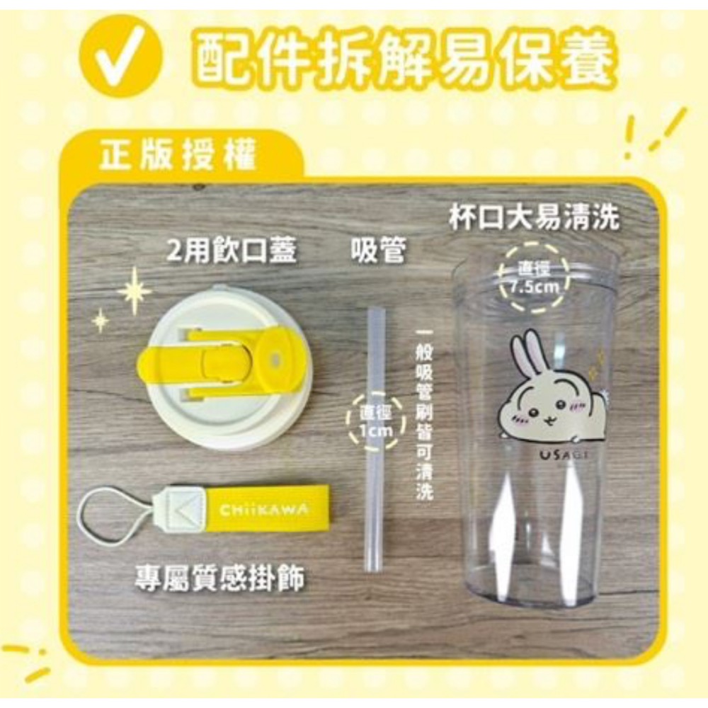 吉依卡哇CHIIKAWA 吸管式透明冷水壺-細節圖3