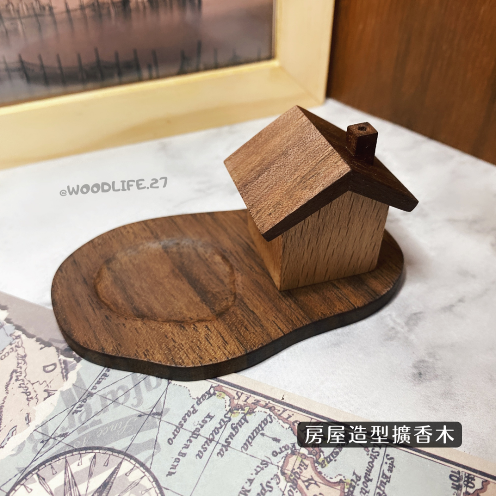 ﹝實木 X 手作﹞擴香原木小屋 擴香木 擴香 香氛 精油 擺件 文青風 木製品 送禮 文創-細節圖2