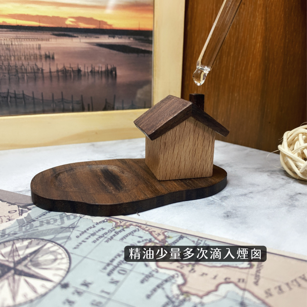 ﹝實木 X 手作﹞擴香原木小屋 擴香木 擴香 香氛 精油 擺件 文青風 木製品 送禮 文創-細節圖5