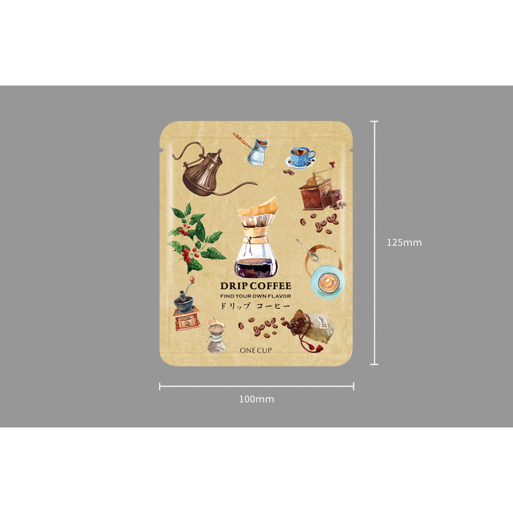 台灣製 藝術家系列(50入) 霧面材質 濾掛外袋 耳掛外袋 掛耳咖啡包裝袋 餅乾袋 糖果袋-細節圖2