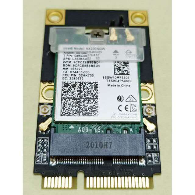 全新設計 Mini PCIe轉M.2 NGFF WiFi6 6E AX200 AX210 藍牙 5.2 5.3 轉接卡-細節圖2