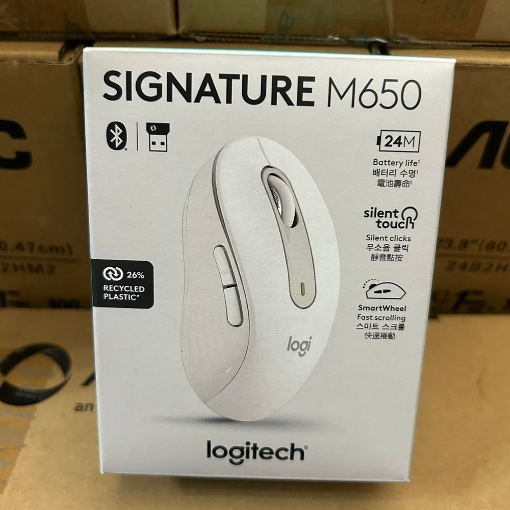 沛佳新莊 羅技 logitech M650 多工靜音無線滑鼠-石墨灰 / 珍珠白/玫瑰粉-細節圖3