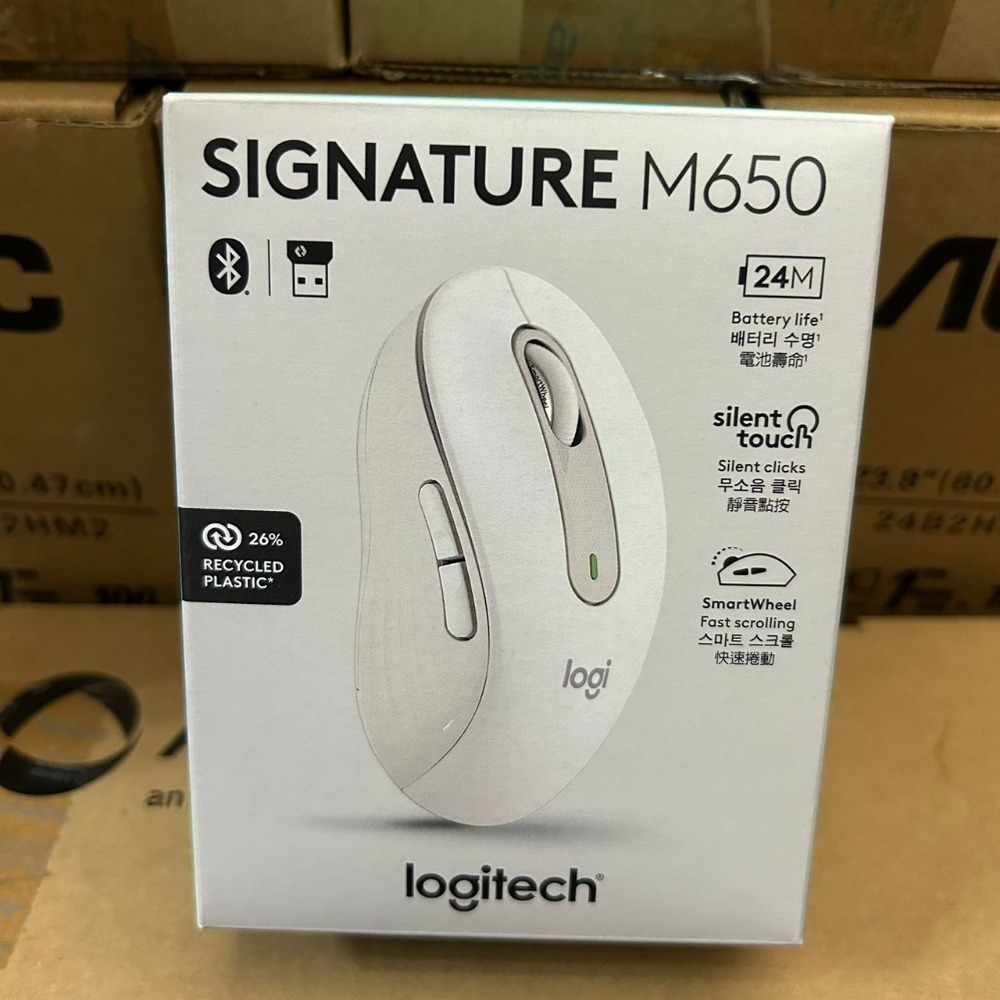 沛佳新莊 羅技 logitech M650 多工靜音無線滑鼠-石墨灰 / 珍珠白/玫瑰粉-規格圖5