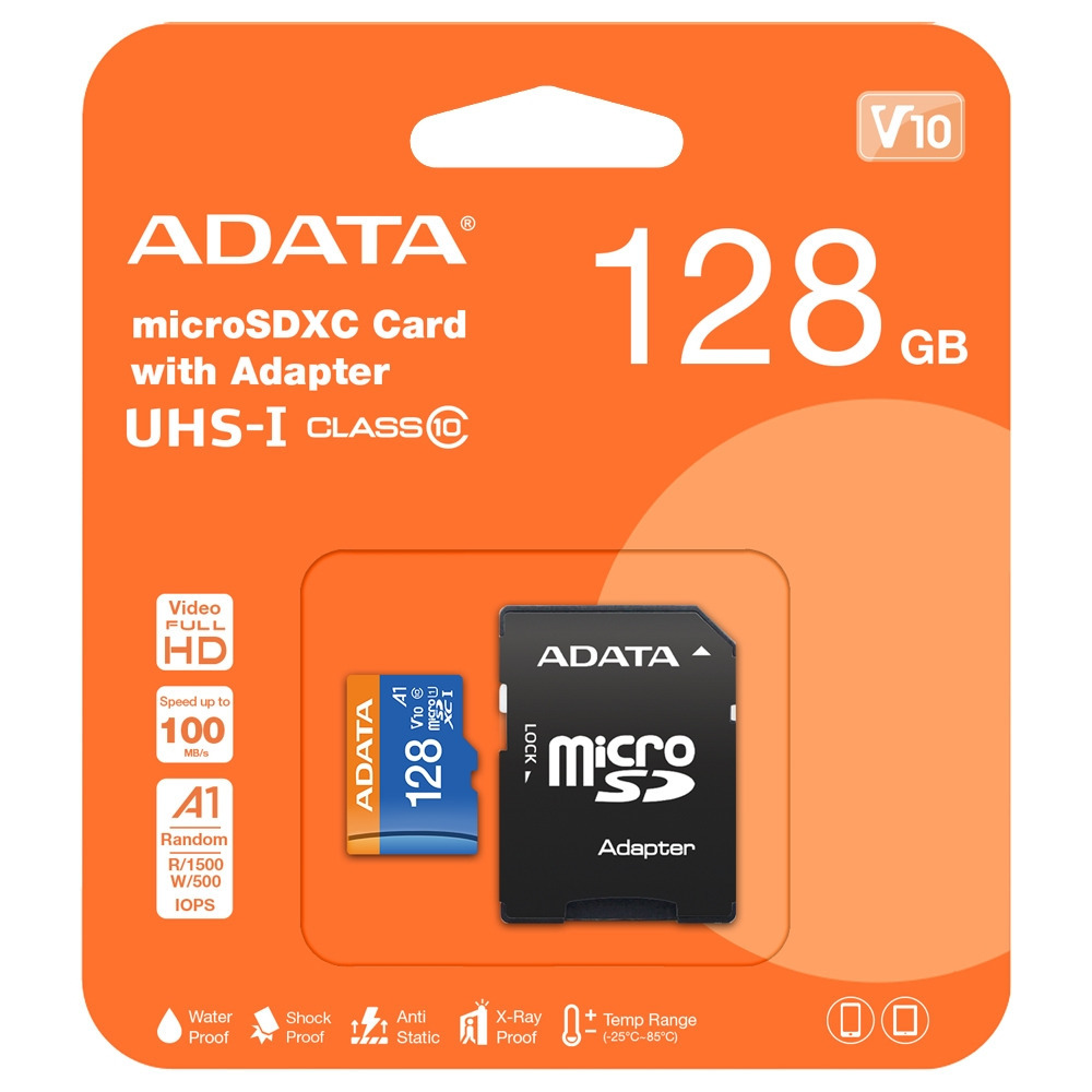 沛佳新莊 ADATA威剛 128GB 128G 100MB/s microSDXC V10 記憶卡-細節圖2