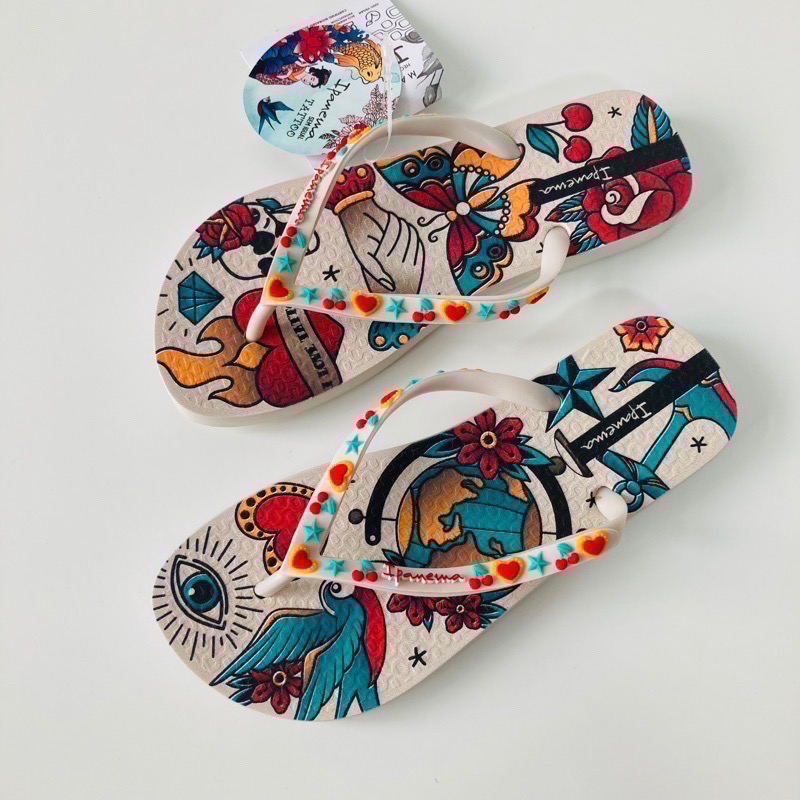 《現貨》IPANEMA FEELINGS/DUO /IGUAL/OASIS 鳥語花香 幾何 刺繡 塗鴉 森呼吸 夾腳拖鞋-細節圖7