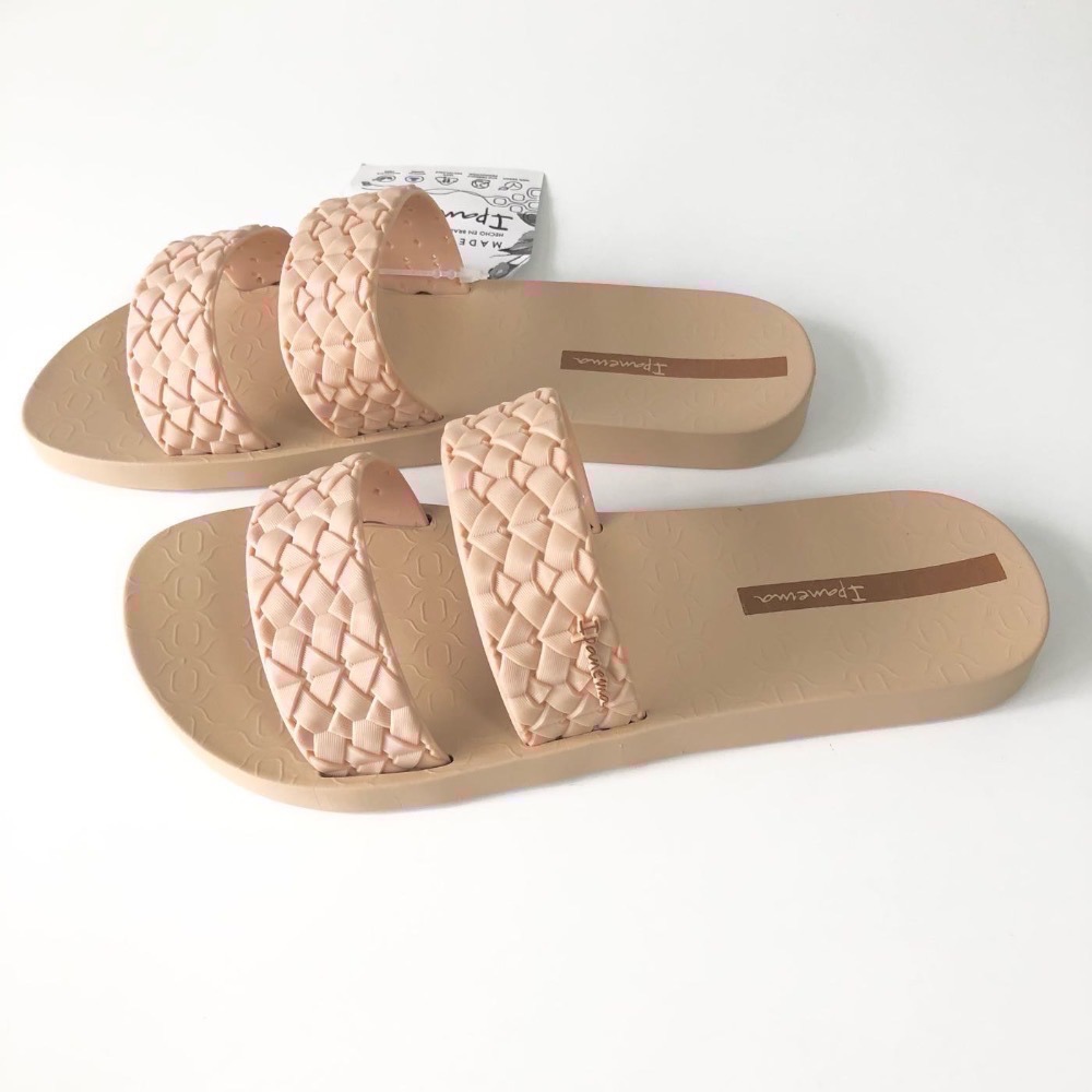 《現貨》 IPANEMA 女生RENDA SLIDE 藤編風 網狀編織 雙帶設計 / FEEL NOVA 交叉造型 拖鞋-細節圖11