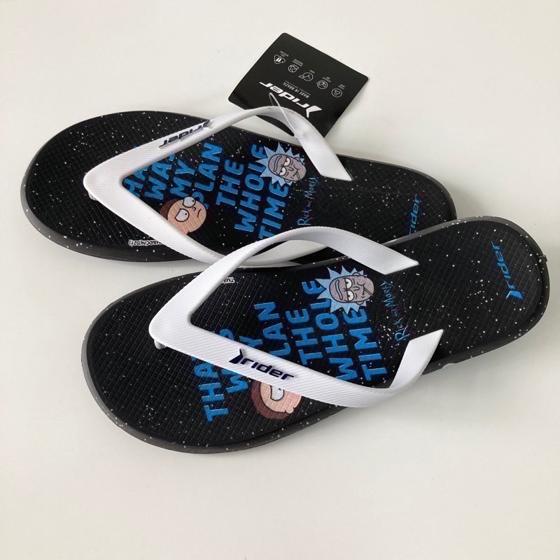 《現貨》 RIDER R1 男生 MEN 拖鞋（巴西機能 微笑 微笑渲染 瑞克 莫蒂 葉片 印花 夾腳拖鞋－綠色）-細節圖10