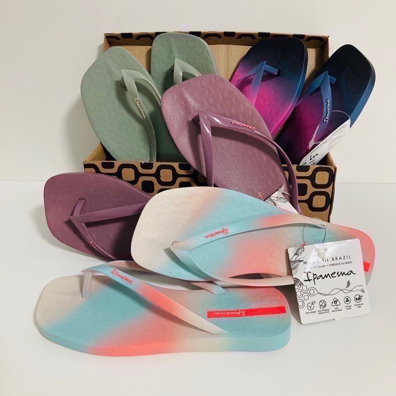 《現貨》IPANEMA FEVER PRINT 女生 WOMEN 拖鞋（動感渲染漸層 原色 噴漆系列 方頭 夾腳拖鞋）-細節圖3