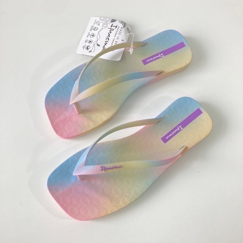 《現貨》IPANEMA FEVER PRINT 女生 WOMEN 拖鞋（動感渲染漸層 原色 噴漆系列 方頭 夾腳拖鞋）-細節圖6