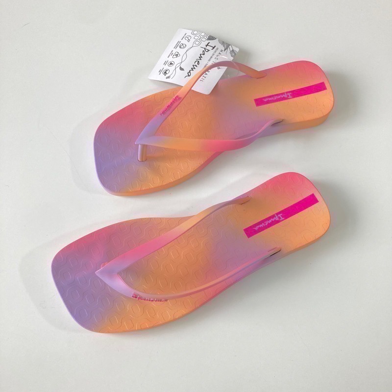 《現貨》IPANEMA FEVER PRINT 女生 WOMEN 拖鞋（動感渲染漸層 原色 噴漆系列 方頭 夾腳拖鞋）-細節圖9