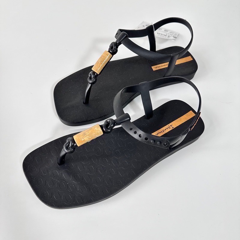 《現貨》IPANEMA CLASS FEVER 女生 Women 涼鞋（人體工學 復古琥珀裝飾 繩結 T字 夾腳涼鞋）-細節圖3